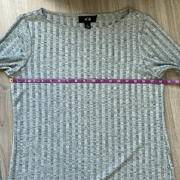 AGB Greyish Blue Bell Sleeve Blouse - Picture 10 of 12